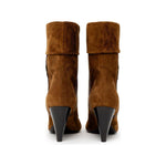Saint Laurent Brown Suede Leather Boot