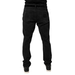Dolce & Gabbana Black Cotton Skinny Men Denim Jeans PAN75064-52