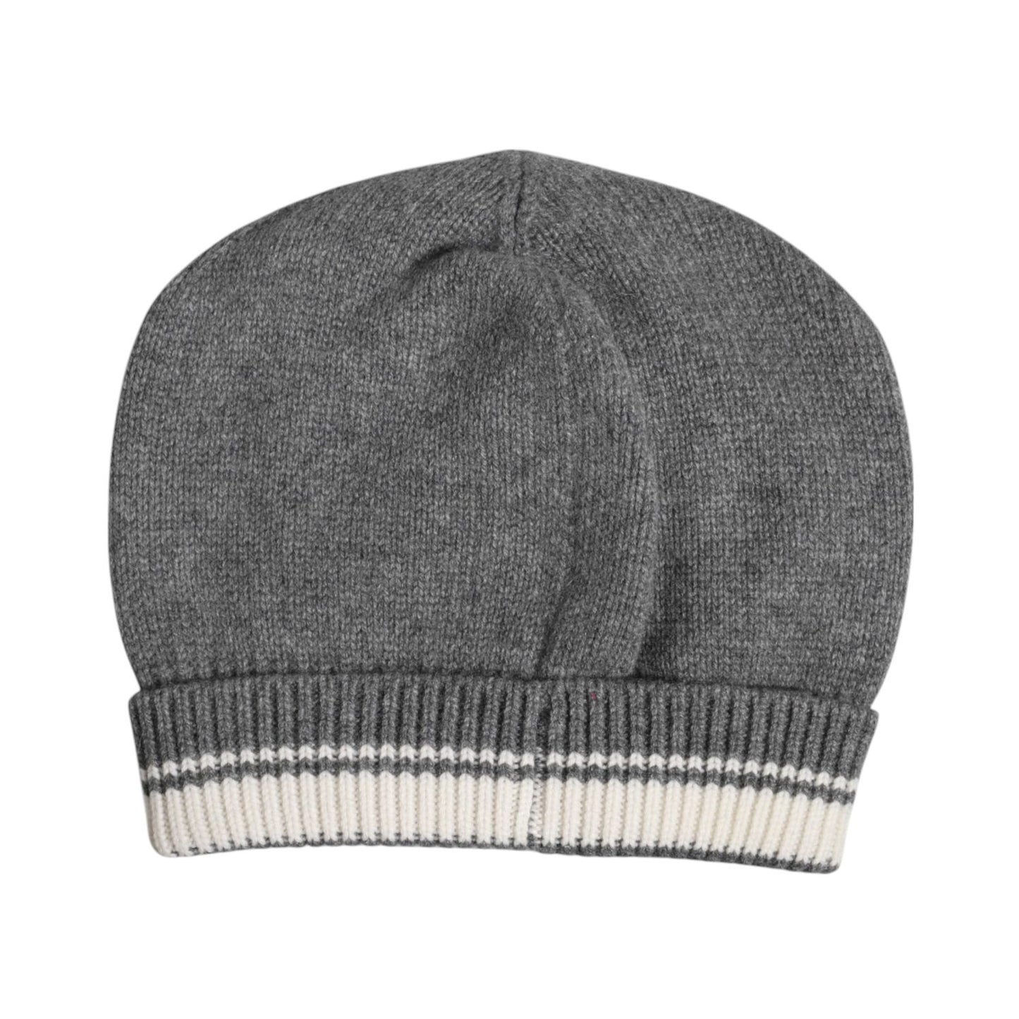 Dolce & Gabbana Gray Cashmere Knitted Winter Beanie Hat HAT9676