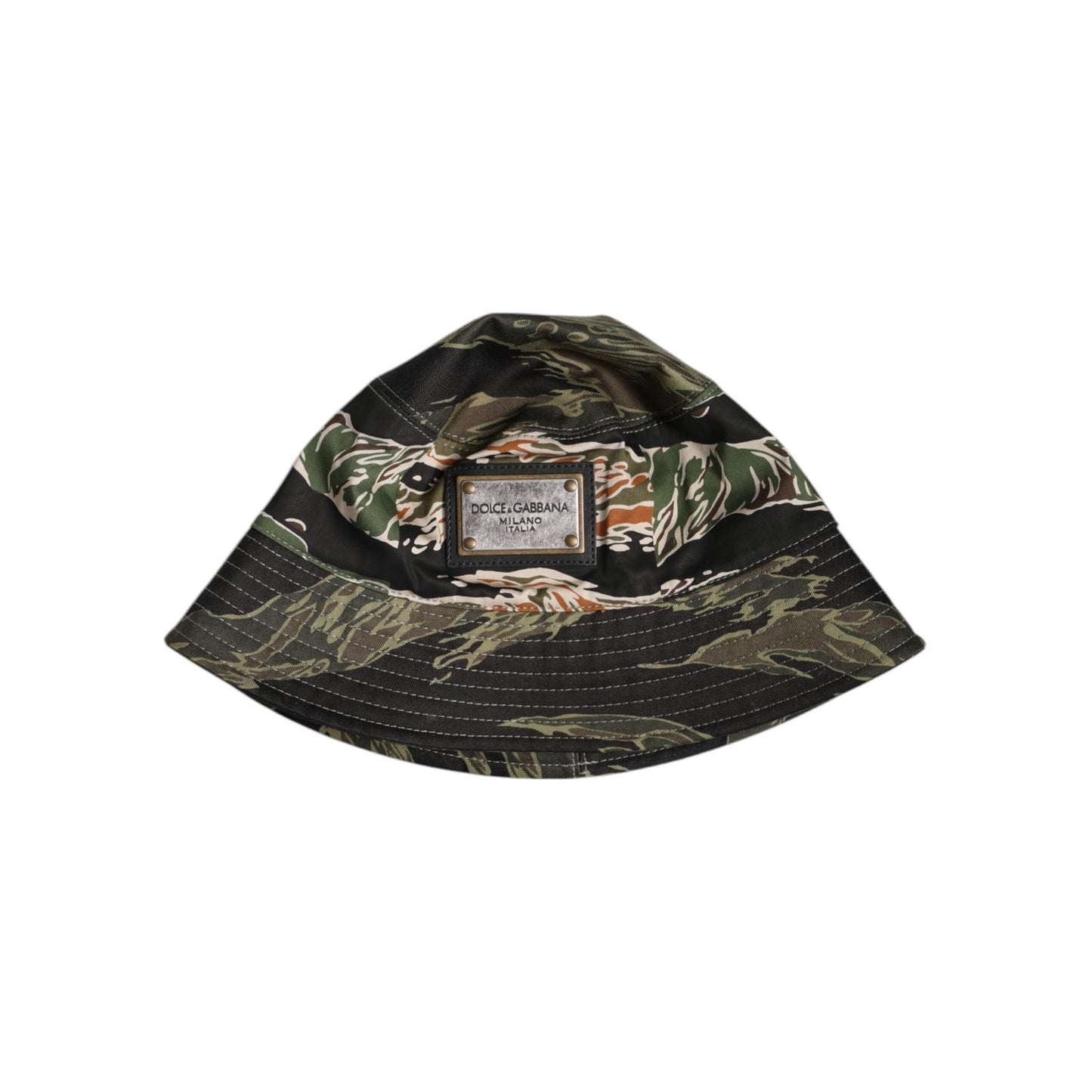 Dolce & Gabbana Multicolor DG Plaque Wide Brim Bucket Hat HAT9693-58