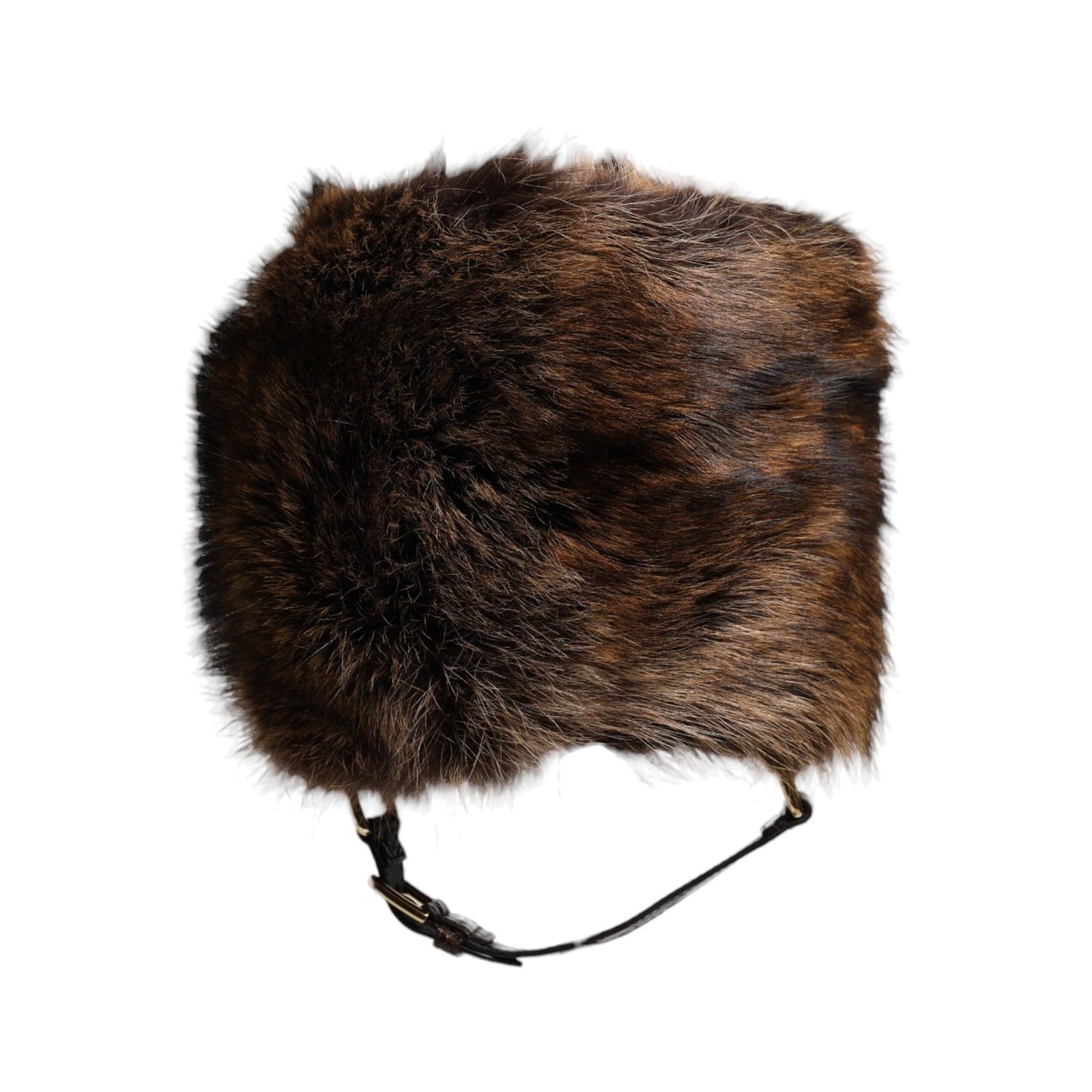 Dolce & Gabbana Brown Fur Women Bucket Hat HAT9639-57