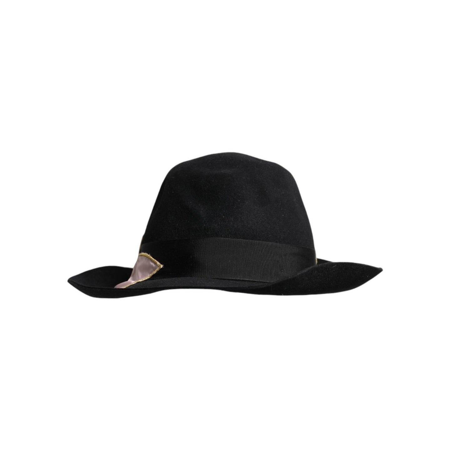 Dolce & Gabbana Black Logo Embroidered Women Wide Brim Hat HAT9646-57
