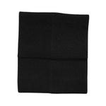 Dolce & Gabbana Black Cashmere Knitted Neck Warmer Foulard Scarf HAT9663