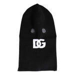 Dolce & Gabbana Black Cashmere Knitted Ski Mask Balaclava Hat HAT9730