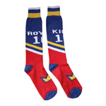 Dolce & Gabbana Multicolor Printed Cotton Over Calf Socks SCS2189-M