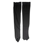 Dolce & Gabbana Black Viscose Stretch Over Calf Stockings Socks