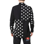 Dolce & Gabbana Black DG Logo Cotton MARTINI Dress Shirt TSH87766-44