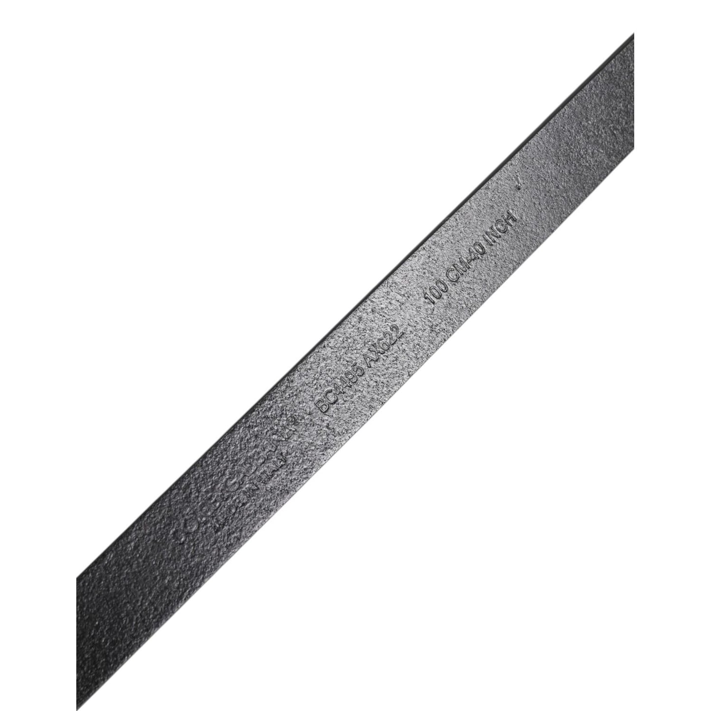 Dolce & Gabbana Black Classic Gold Metal Logo Buckle Belt