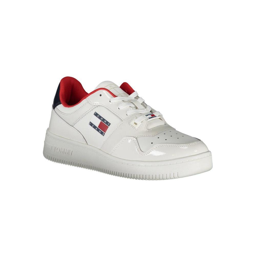 Tommy Hilfiger White Leather Women Sneaker