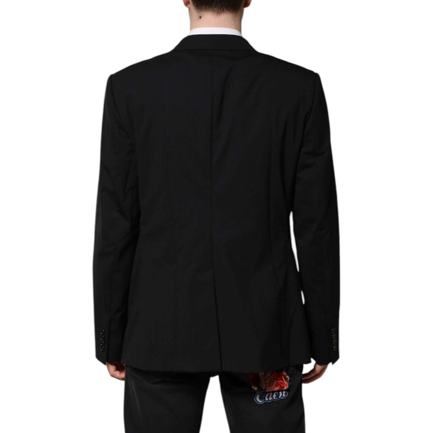 Dolce & Gabbana Black MARTINI Double Breasted Suit Jacket