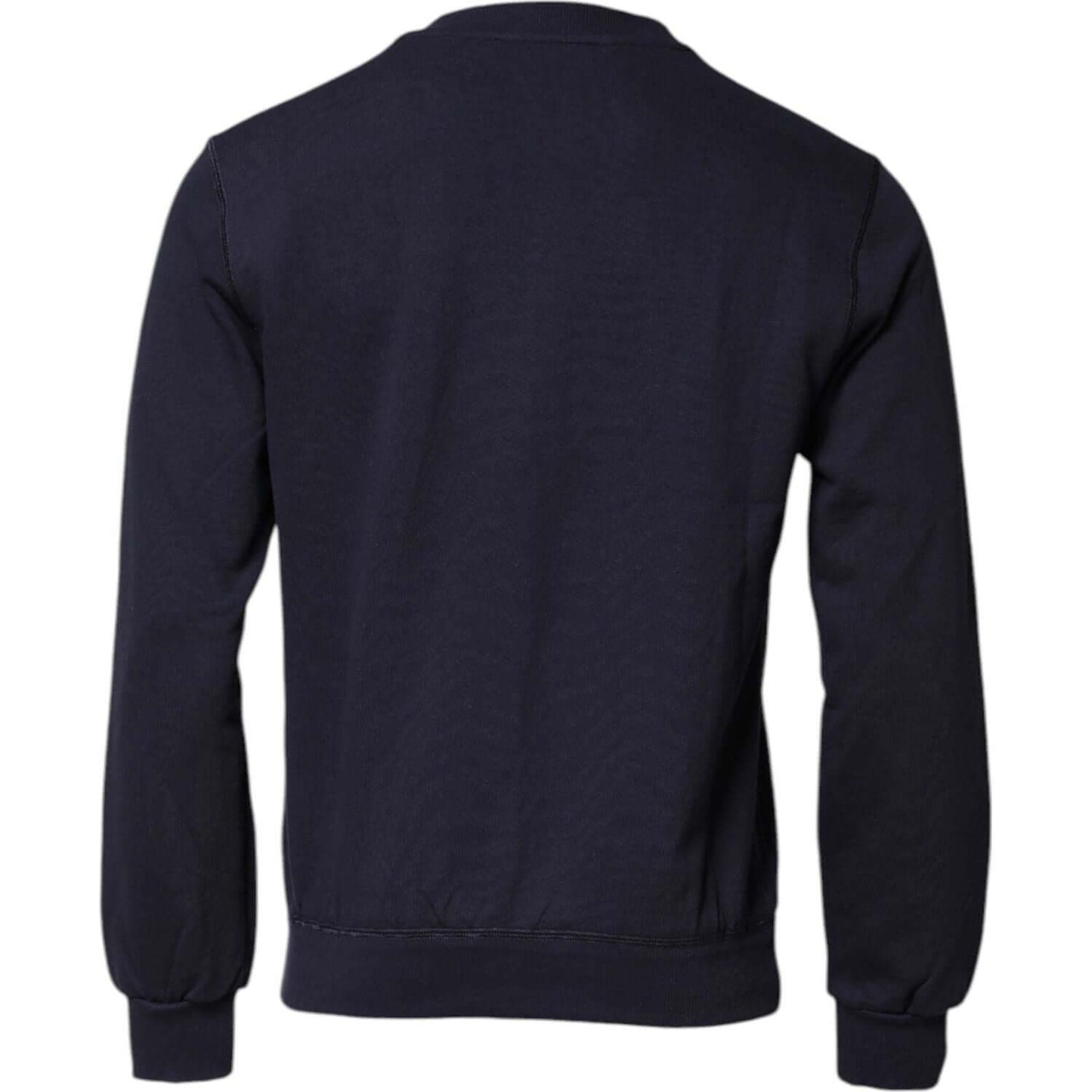 Dolce & Gabbana Dark Blue Logo Crew Neck Pullover Sweater