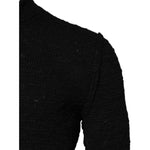 Dolce & Gabbana Black Wool Knit Crew Neck Pullover Sweater