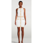 Balmain White Viscose Women's Dress BA-15441-IT38|XS