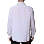 Corneliani White Long Sleeves Collared Dress Formal Shirt