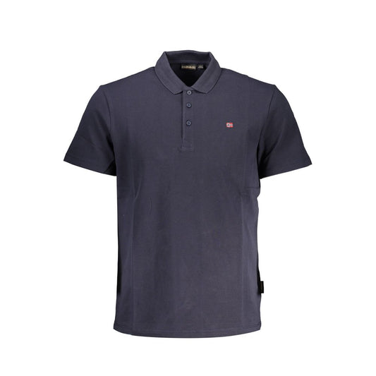 Napapijri Blue Cotton Men Polo Shirt