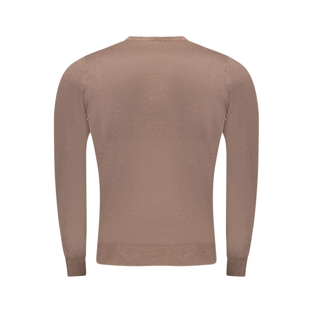 Cavalli Class Brown Viscose Men Sweater CA-33478-M
