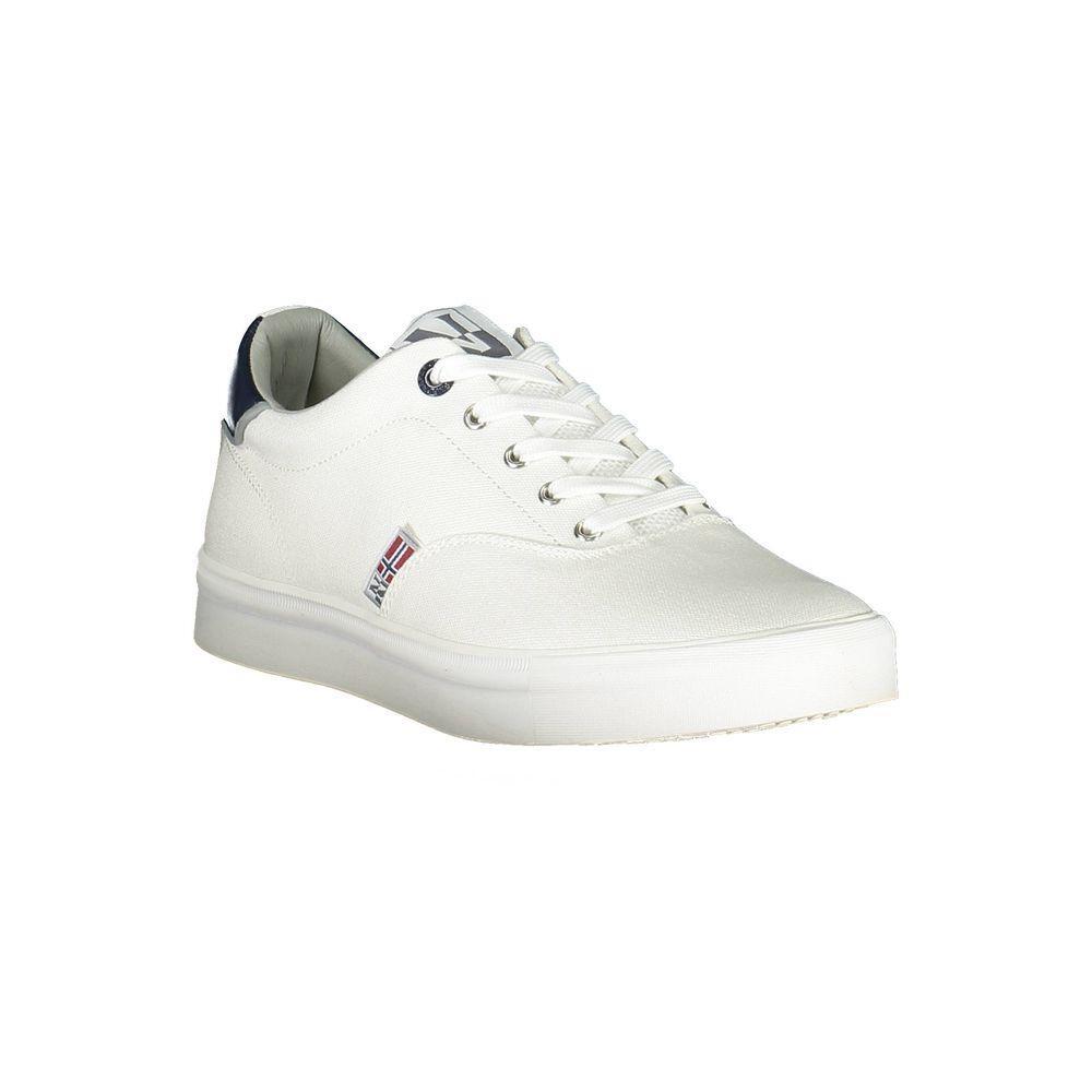 Napapijri White Polyester Men Sneaker NA-37597-EU40/US7