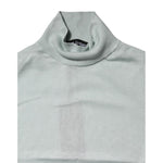 Dolce & Gabbana Light Green Silk Turtleneck 3/4 Sleeves Top
