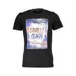 Cavalli Class Black Cotton Men T-Shirt