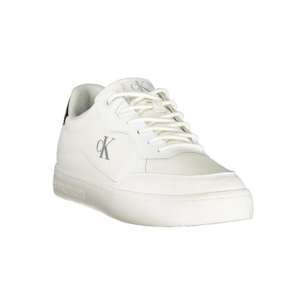 Calvin Klein White Polyester Men Sneaker