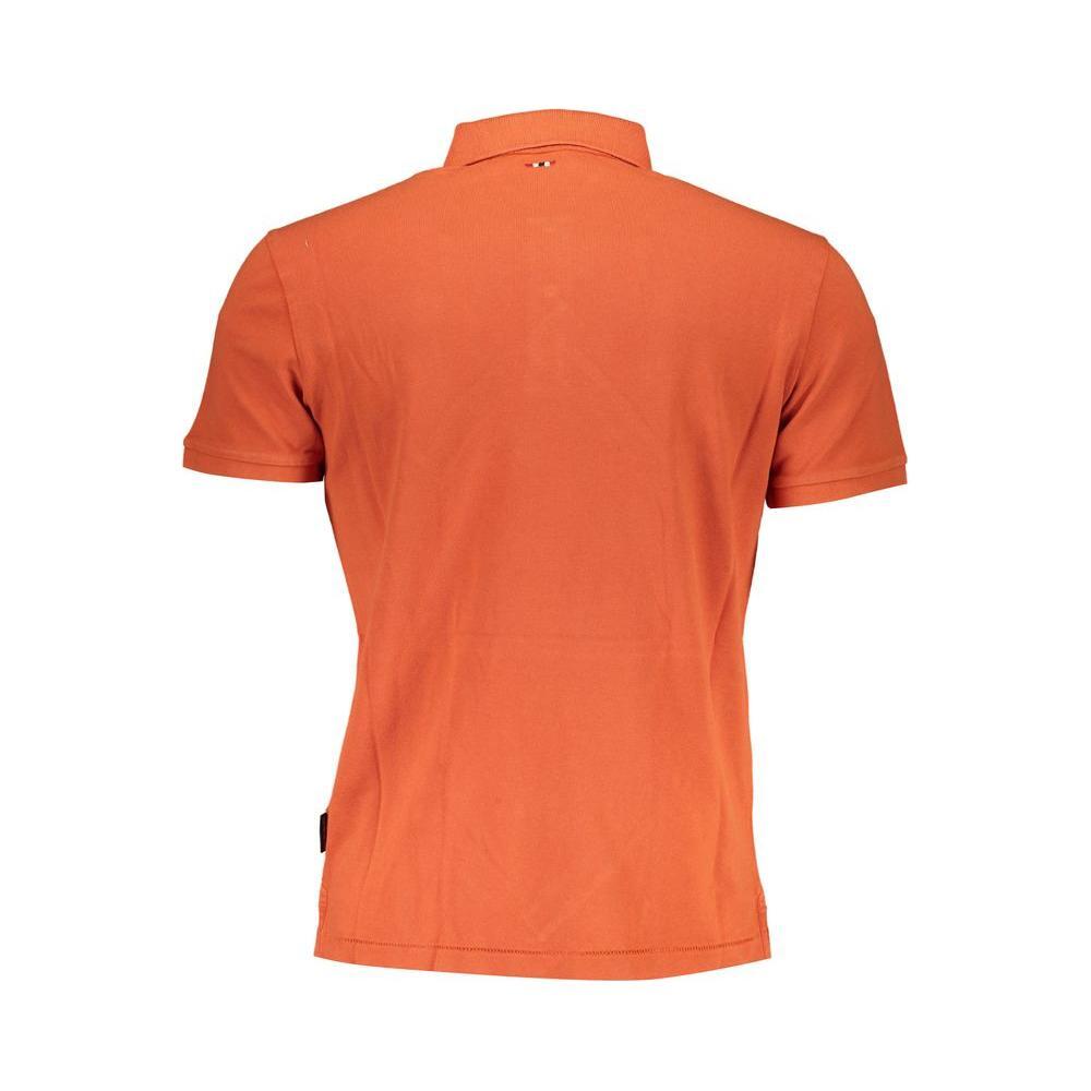 Napapijri Orange Cotton Polo Shirt NA-29346-S