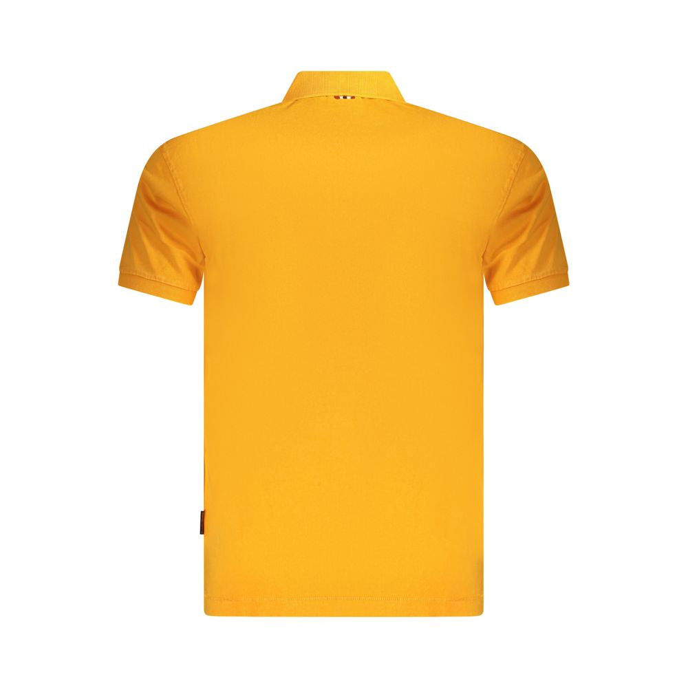 Napapijri Orange Cotton Men Polo Shirt NA-35689-S
