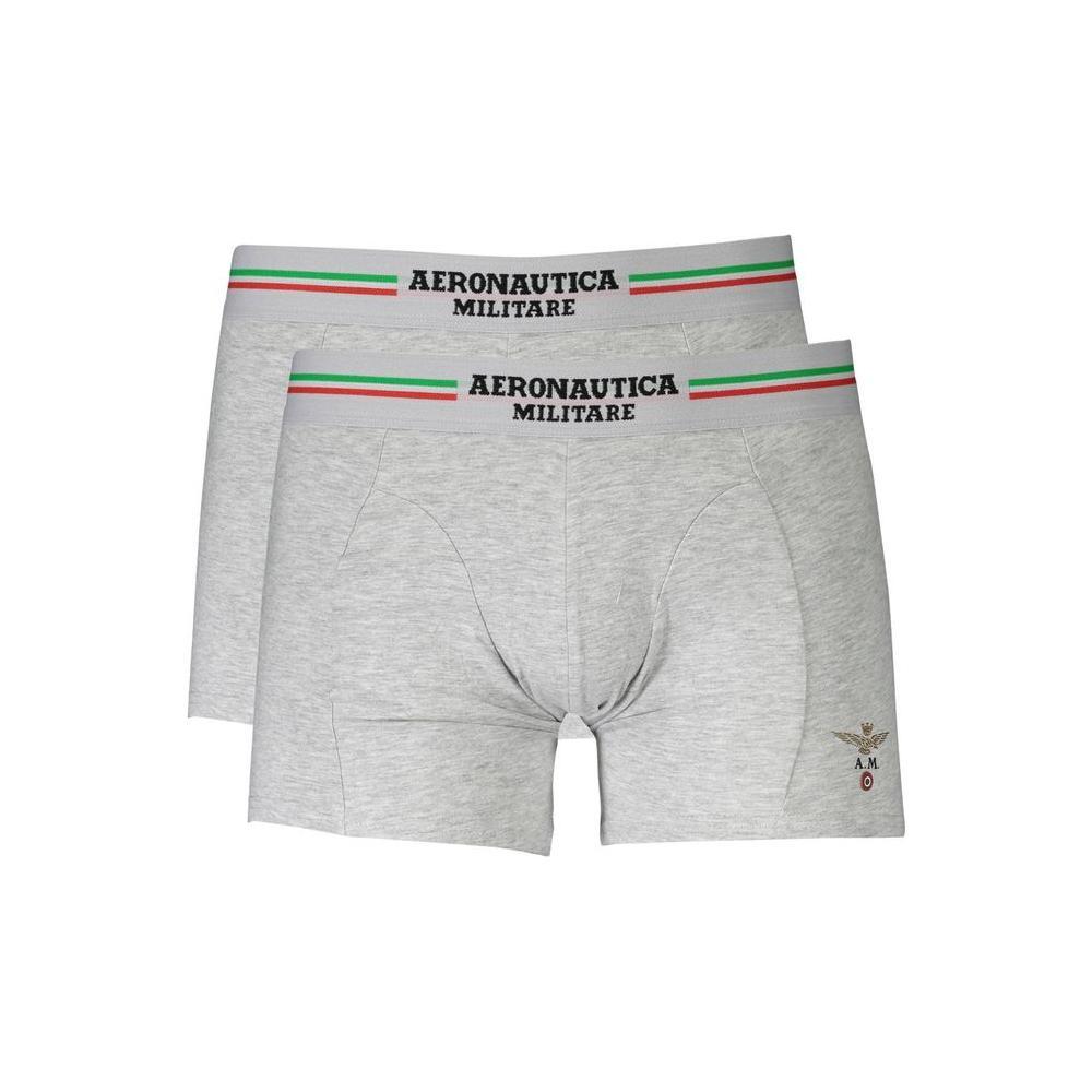 Aeronautica Militare Brown Cotton Men Boxer AE-37909-M