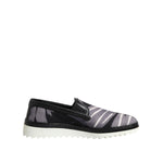 Dolce & Gabbana Black Tropical Slip On Men Sneakers Shoes