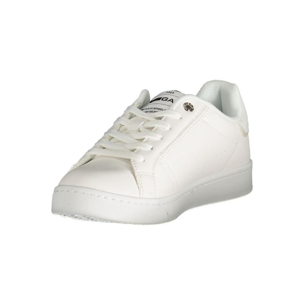 Gas White Polyester Women Sneaker