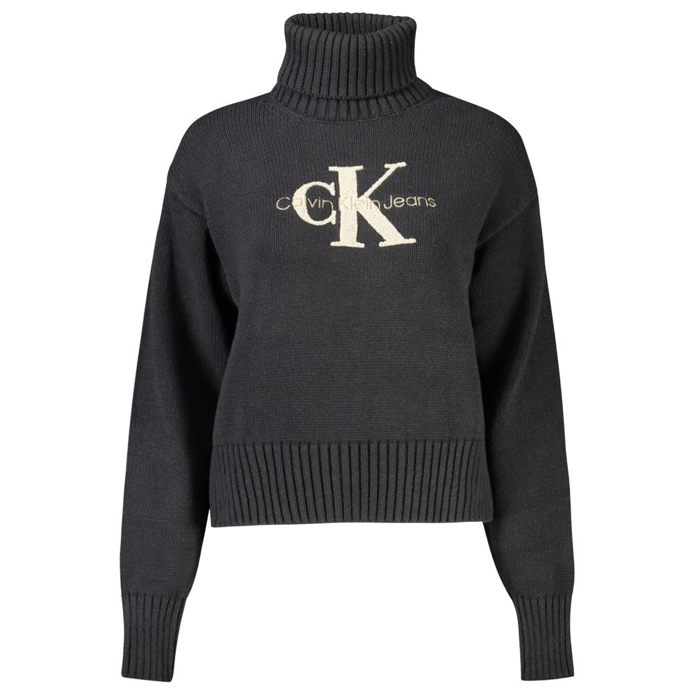 Calvin Klein Black Cotton Sweater CA-32986-M