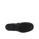Dolce & Gabbana Black Leather Ankle Boots Slip On Shoes
