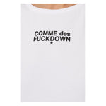 Comme Des Fuckdown White Cotton Tops & T-Shirt