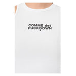 Comme Des Fuckdown White Cotton Tops & T-Shirt