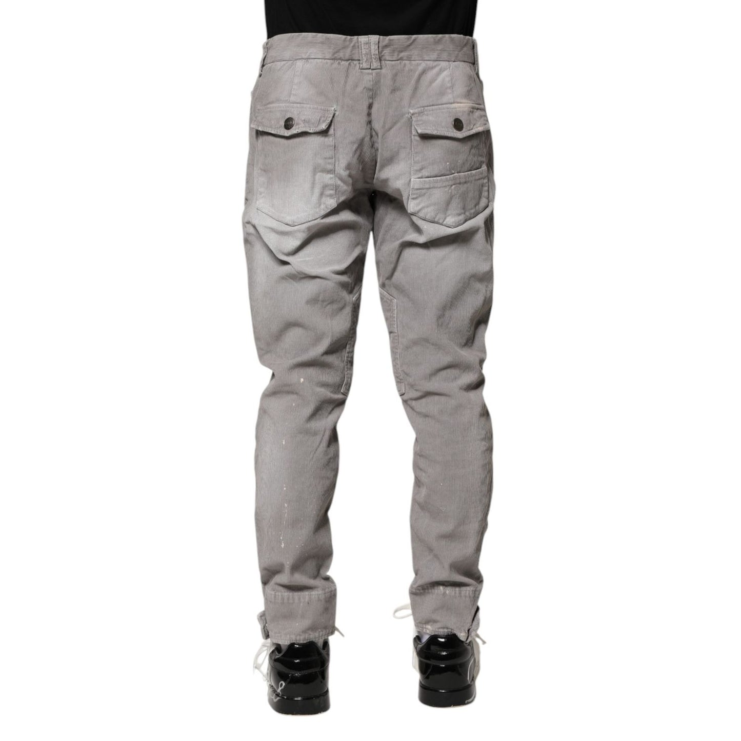 Balmain Light Gray Washed Skinny Fit Men Denim Jeans