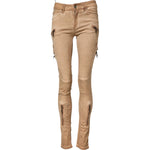 PLEIN SUD Brown Cotton Mid Waist Skinny Denim Jeans
