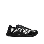 Dolce & Gabbana Black Logo Lace Up Low Top NS1 Sneakers Shoes