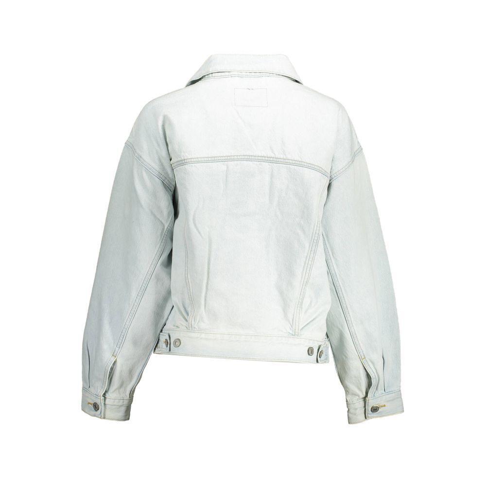 Levi's Blue Cotton Jackets & Coat