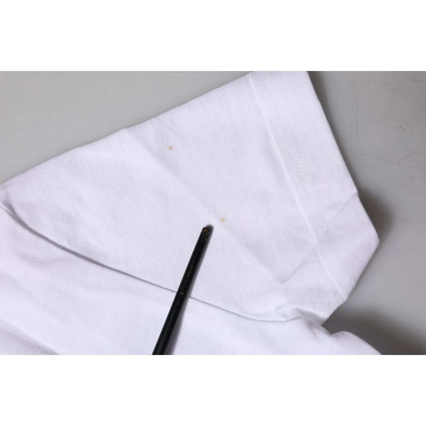 Dolce & Gabbana White Cotton Short Sleeves Round Neck T-shirt TSH90676-38