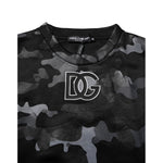 Dolce & Gabbana Black Camouflage Pullover Sweatshirt Sweater TSH906975-44