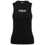 Comme Des Fuckdown Black Cotton Tops & T-Shirt