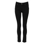 Dolce & Gabbana Black Cotton Logo Skinny MidWaist Denim Jeans