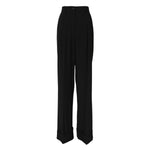Dolce & Gabbana Black Wool High Waist Formal Pants