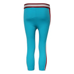 Dolce & Gabbana Blue Nylon Slim Fit Cropped Leggings Pants