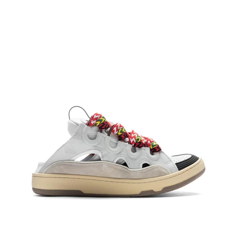 Lanvin White Calfskin Platform Sneakers