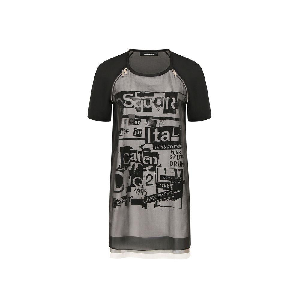 Dsquared² Silk Printed Mini Dress