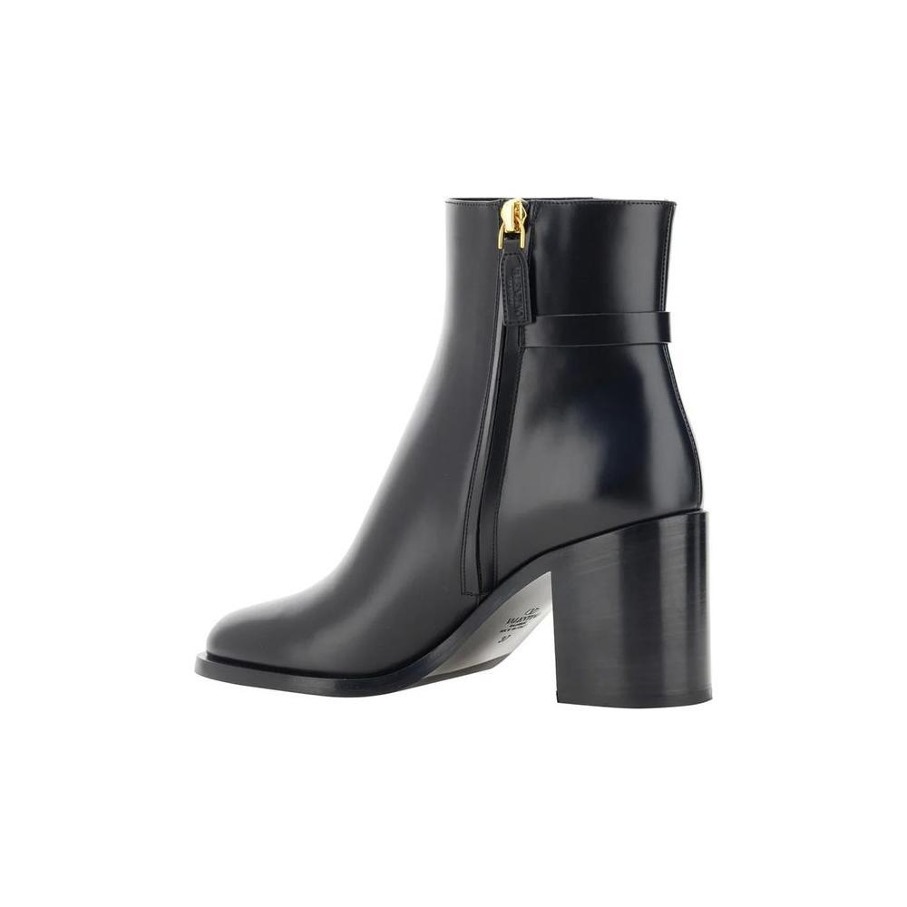 Valentino Garavani VLogo Leather Ankle Boots