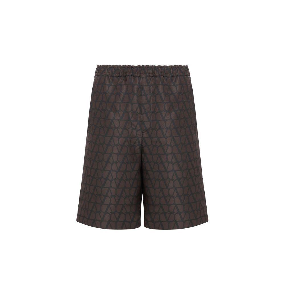 Valentino Logo Silk Shorts