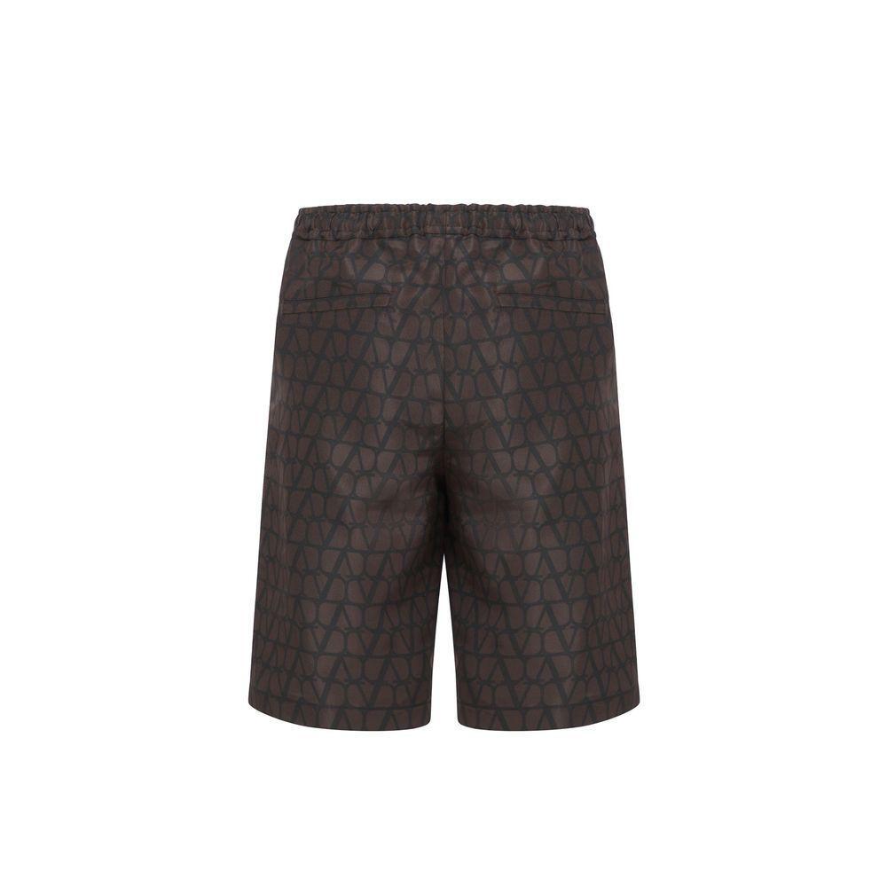 Valentino Logo Silk Shorts