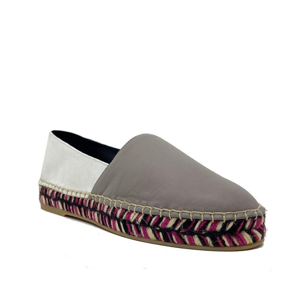 Off-White Leather Espadrilles