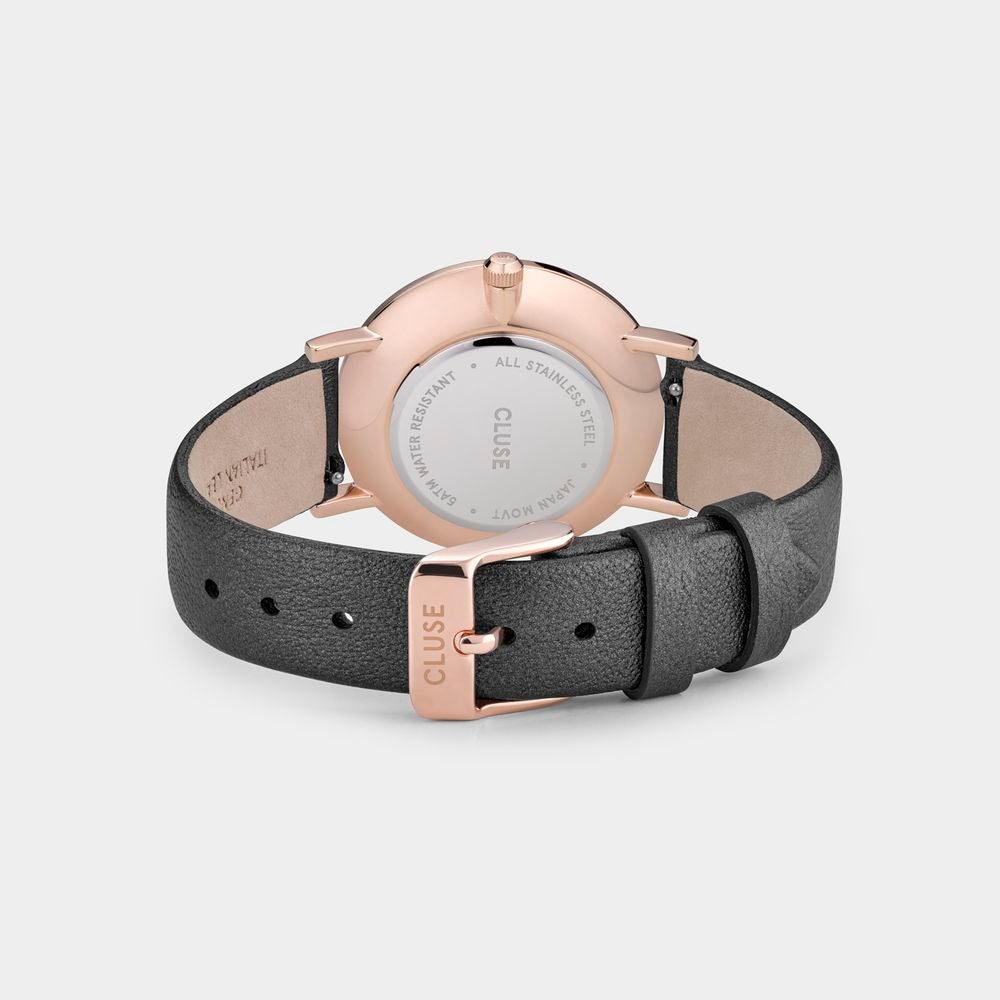 Cluse Gray Leather Watch CLCW0101209007AC